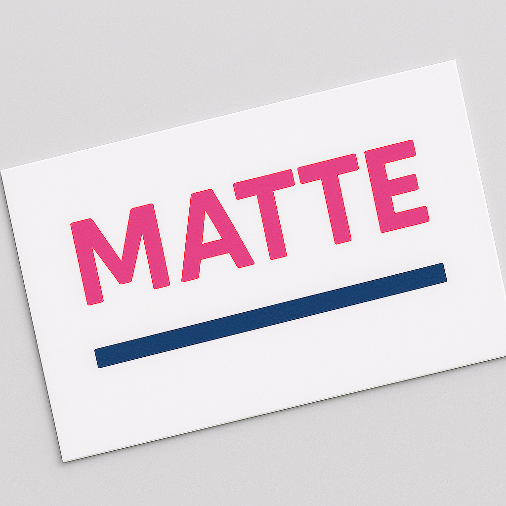 Matte lamination business cards