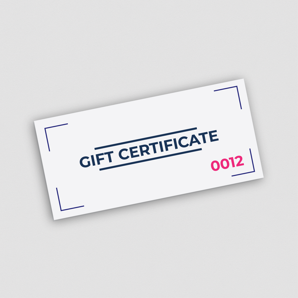 Numbered Gift Vouchers
