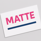 Matte lamination business cards