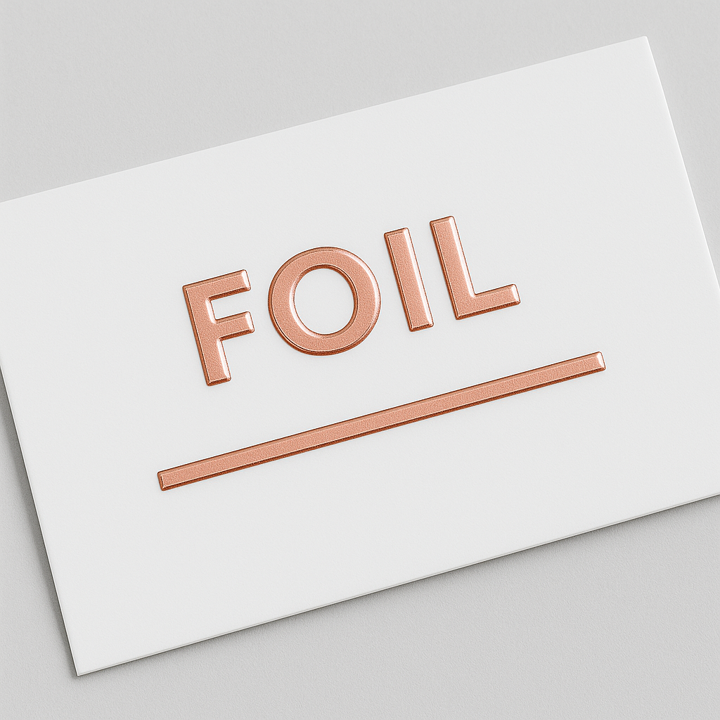 Coloured Foil Business Cards