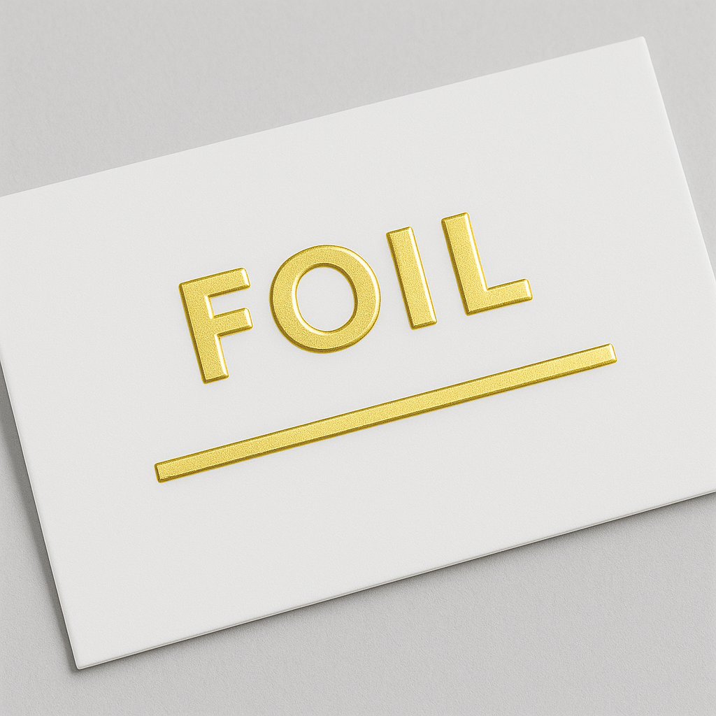 Gold foil business cards