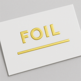 Gold foil business cards