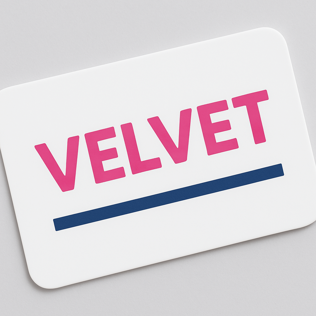 Velvet lamination soft touch business cards