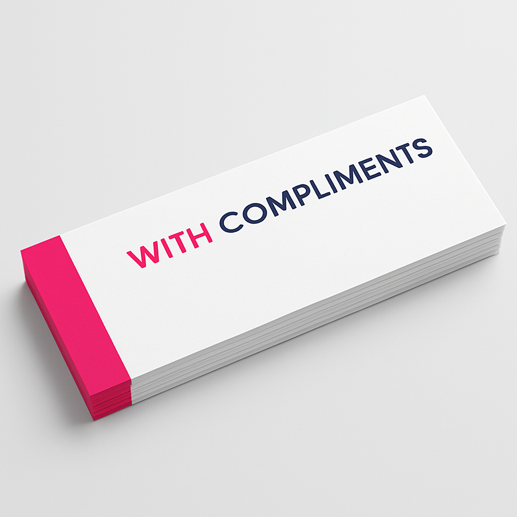With Compliments Slips